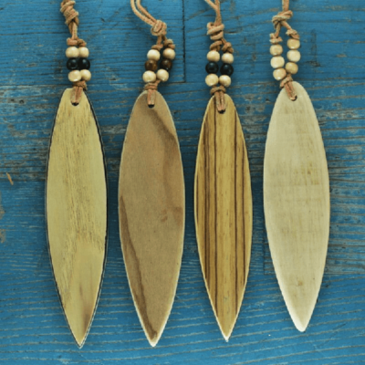 Rückspiegelschmuck Surf Esche Olive Zebrano Tarifa